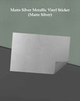 Gold OR Silver Metallic Vinyl Stickers (RECTANGLE)