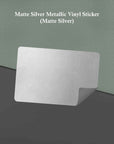 Gold OR Silver Metallic Vinyl Stickers (ROUNDED CORNER)