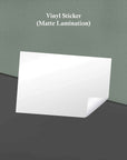 Vinyl Stickers with Gloss OR Matte Lamination (RECTANGLE)