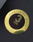 Gold OR Silver Metallic Vinyl Stickers
