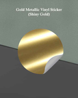 Gold OR Silver Metallic Vinyl Stickers