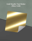 Gold OR Silver Metallic Vinyl Stickers