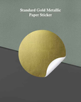 Gold OR Silver Metallic Paper Stickers
