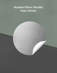 Gold OR Silver Metallic Paper Stickers