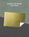 Gold OR Silver Metallic Paper Stickers