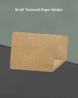 Kraft Textured Paper Stickers
