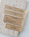 Kraft Textured Paper Stickers