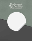 Ultra-Permanent Gloss OR Matte Paper Stickers