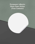 Permanent Adhesive Gloss OR Matte Paper Stickers