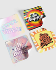 Permanent Adhesive Gloss OR Matte Paper Stickers
