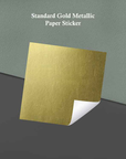 Gold OR Silver Metallic Paper Stickers